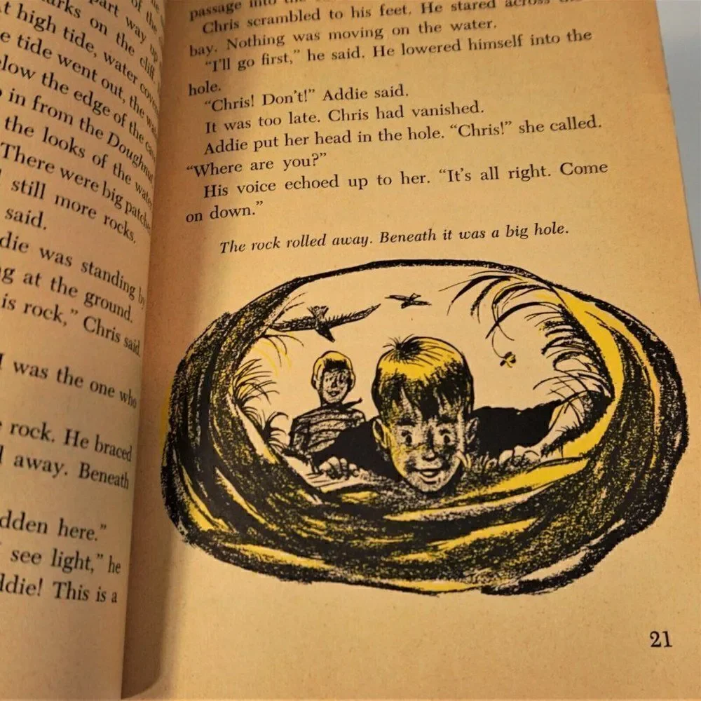 Adventure At Black Rock Cave Patricia Lauber 1970 Scholastic Paperback 13 Print